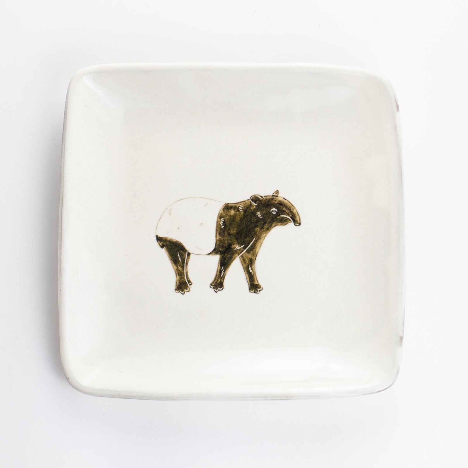 【清水焼】正角皿　マレーバク　澤田卓伸 KOTOPOTTER