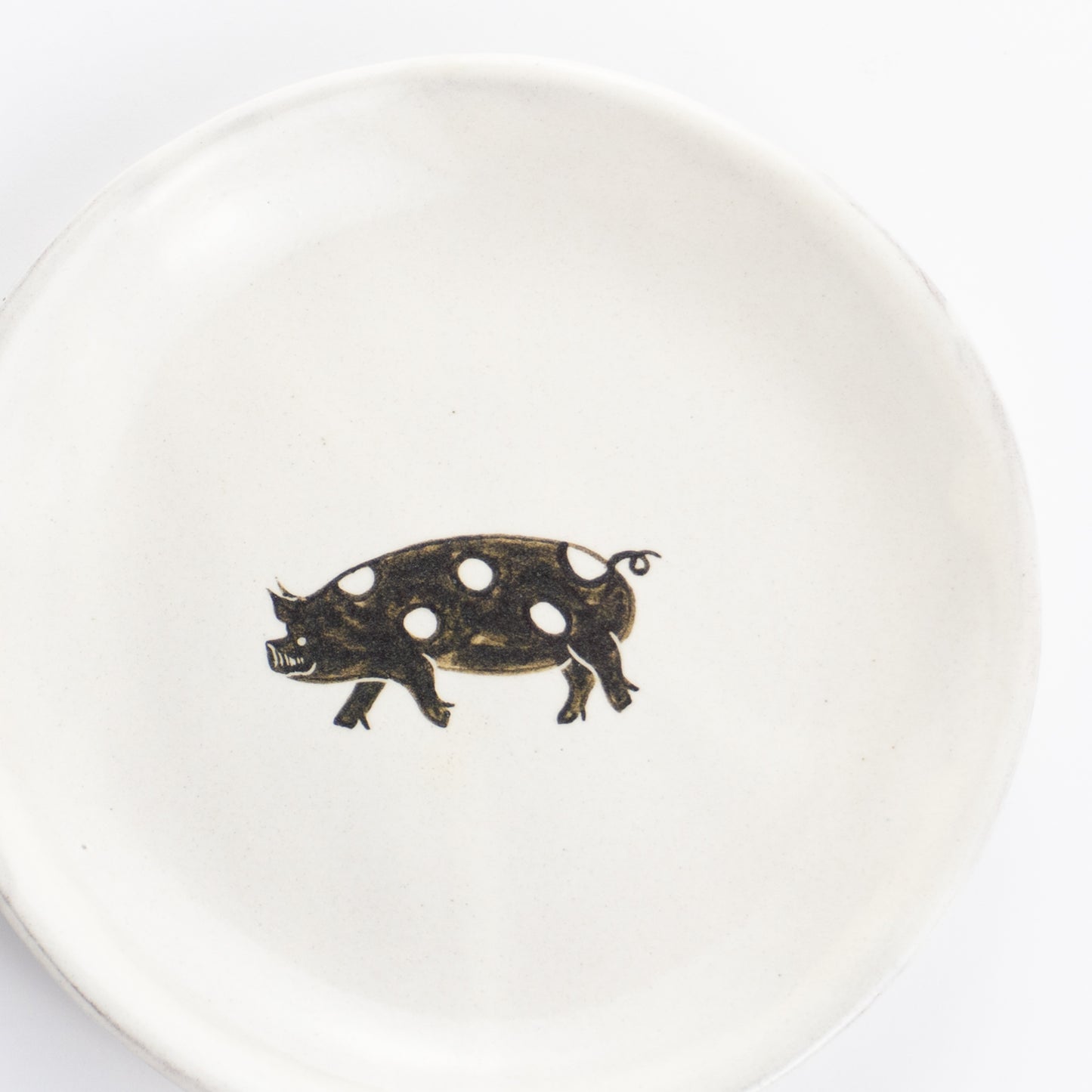 【清水焼】4.5寸 平皿　ブタさん　澤田卓伸 KOTOPOTTER