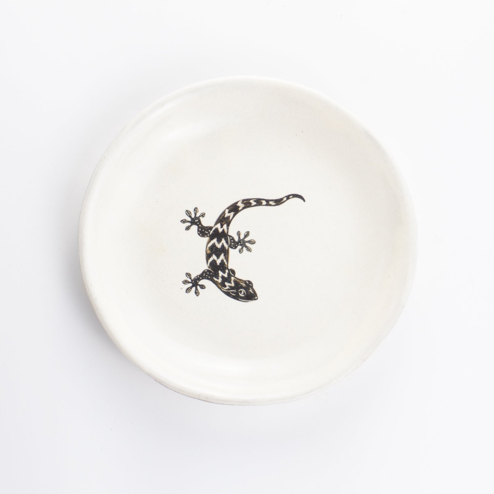 【清水焼】4.5寸 平皿　ヤモリ　澤田卓伸 KOTOPOTTER