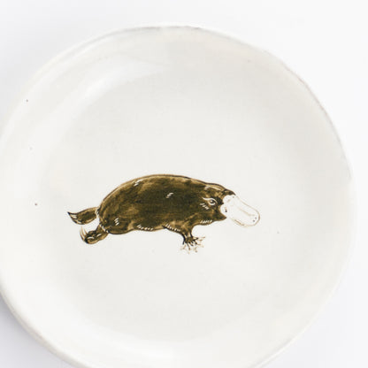 【清水焼】4.5寸 平皿　カモノハシ　澤田卓伸 KOTOPOTTER