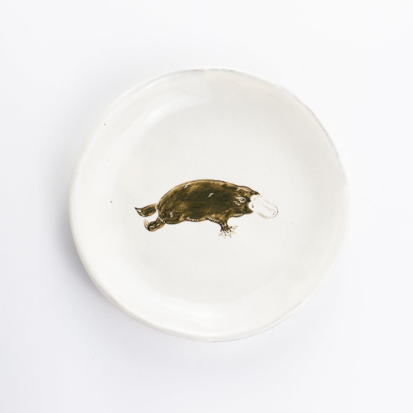 【清水焼】4.5寸 平皿　カモノハシ　澤田卓伸 KOTOPOTTER