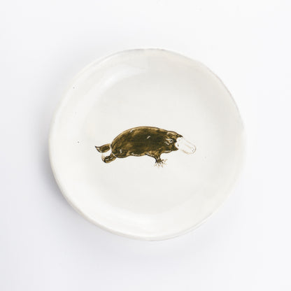 【清水焼】4.5寸 平皿　カモノハシ　澤田卓伸 KOTOPOTTER