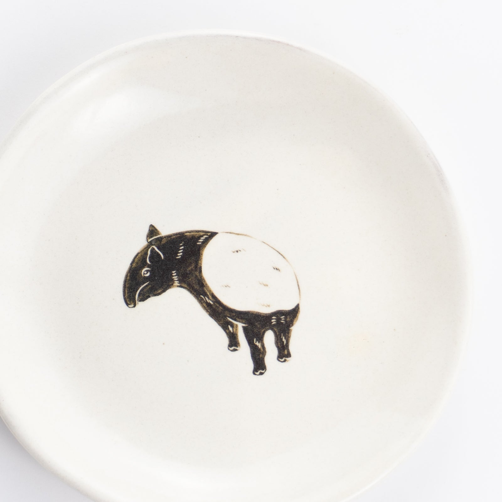 【清水焼】4.5寸 平皿　マレーバク　澤田卓伸 KOTOPOTTER