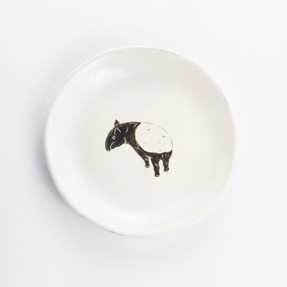 【清水焼】4.5寸 平皿　マレーバク　澤田卓伸 KOTOPOTTER