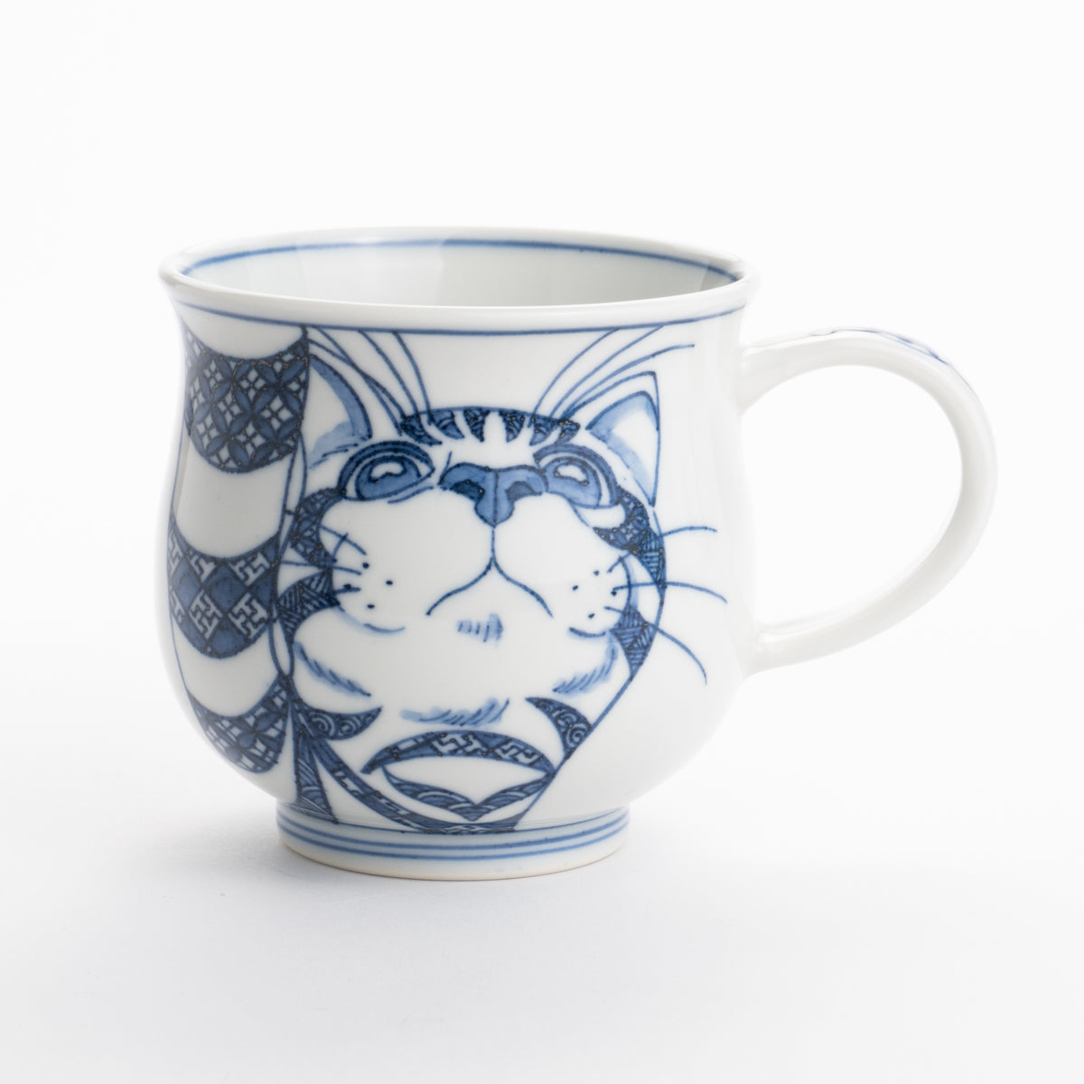 マグカップ　染付小紋