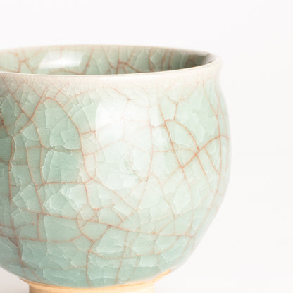 湯呑　青瓷　和泉良法 KOTOPOTTER