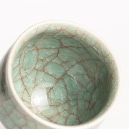 湯呑　青瓷　和泉良法 KOTOPOTTER