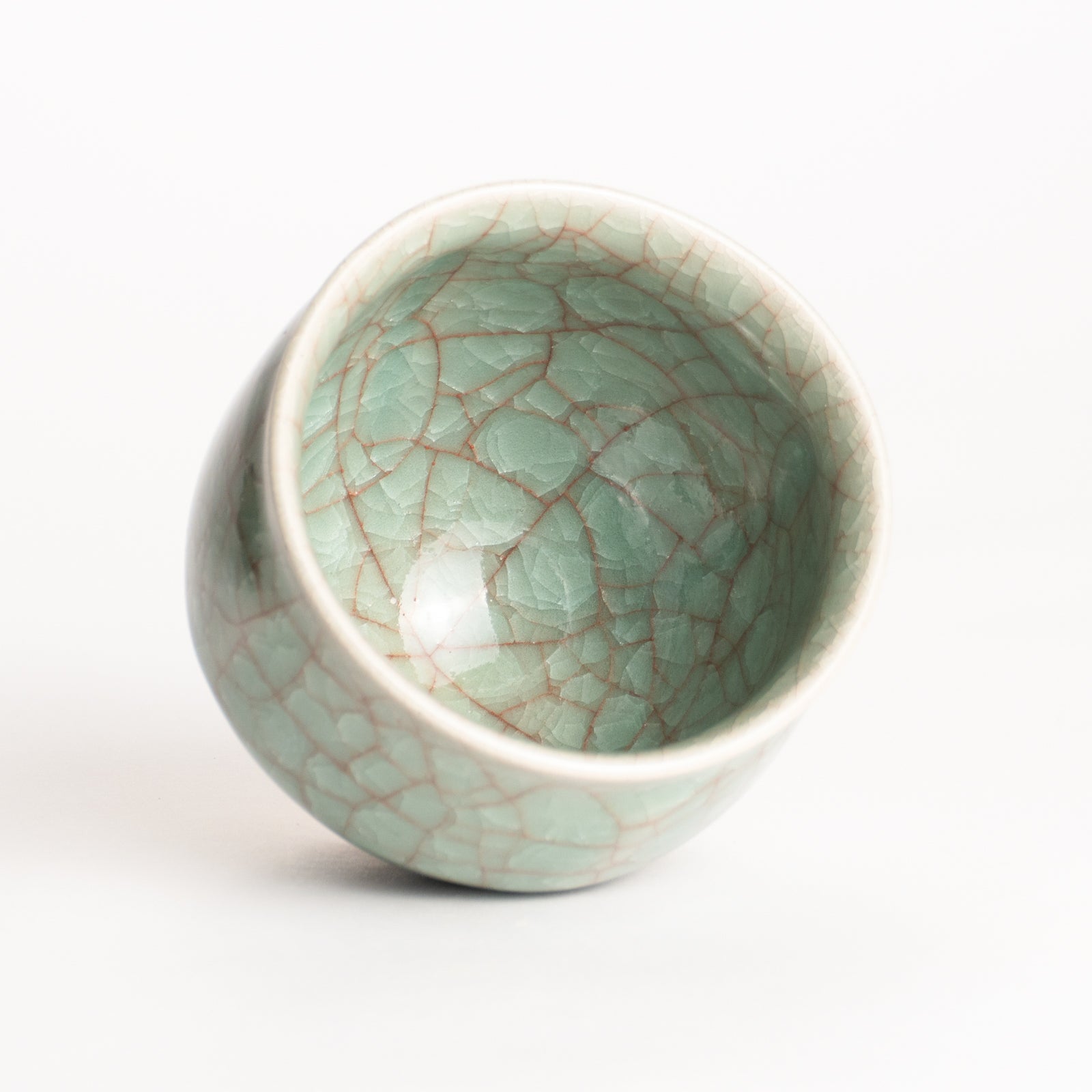 湯呑　青瓷　和泉良法 KOTOPOTTER