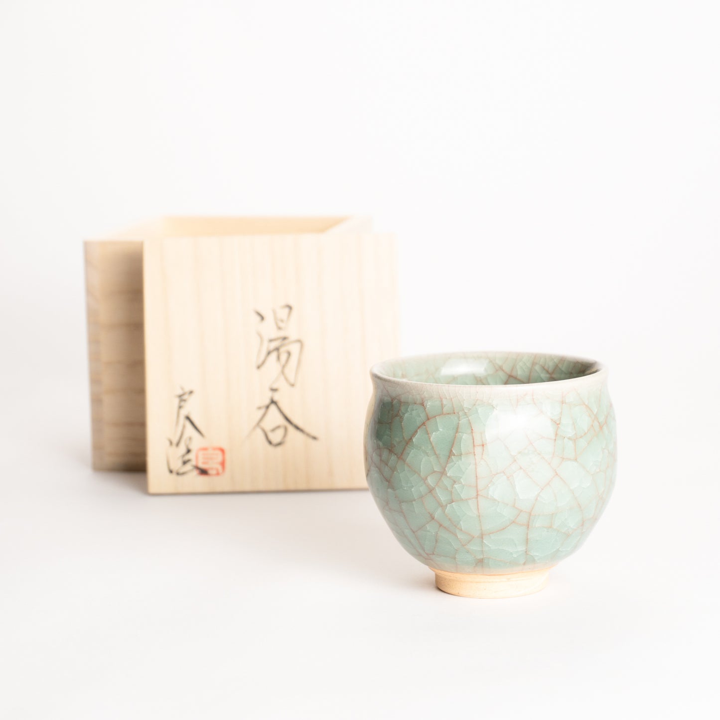 湯呑　青瓷　和泉良法 KOTOPOTTER