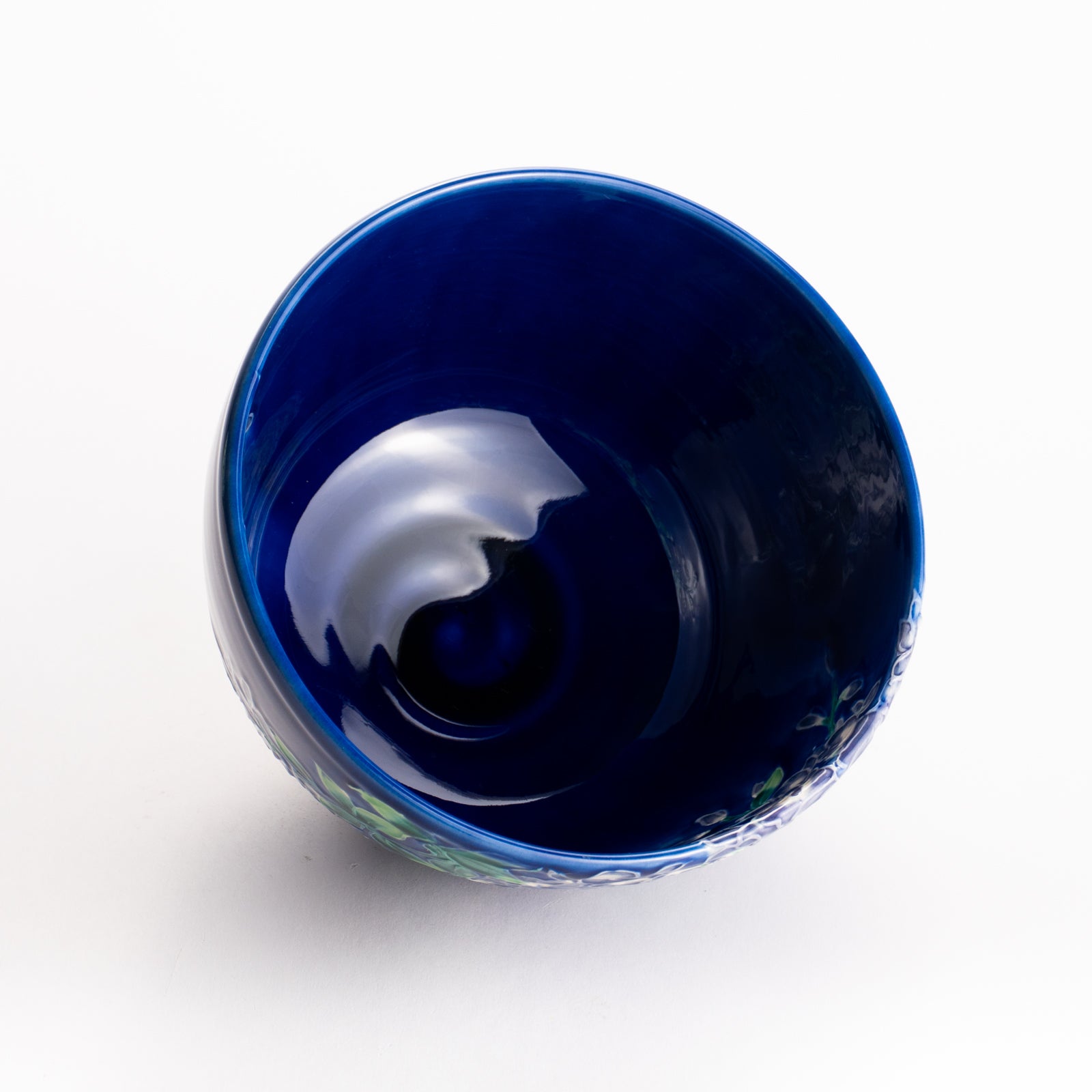 抹茶碗　紺青交趾 藤　一如 KOTOPOTTER