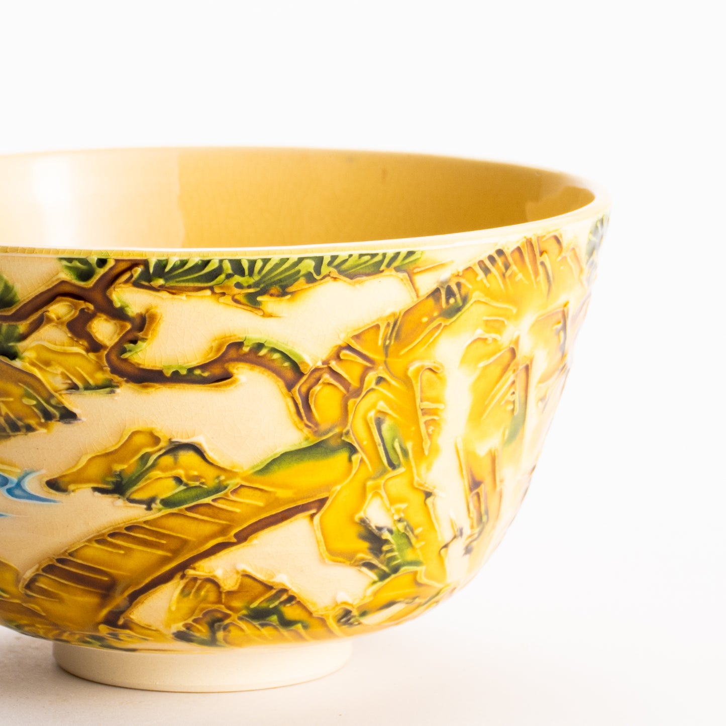 抹茶碗　黄金交趾 "三賢人"　一如 KOTOPOTTER