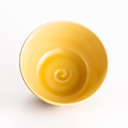 抹茶碗　黄金交趾 "三賢人"　一如 KOTOPOTTER