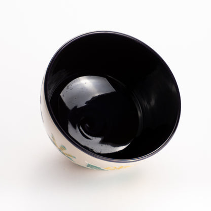 抹茶碗　交趾 "春の絵"　一如 KOTOPOTTER
