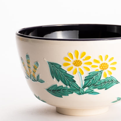 抹茶碗　交趾 "春の絵"　一如 KOTOPOTTER