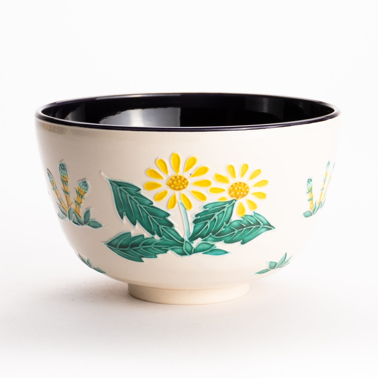 抹茶碗　交趾 "春の絵"　一如 KOTOPOTTER
