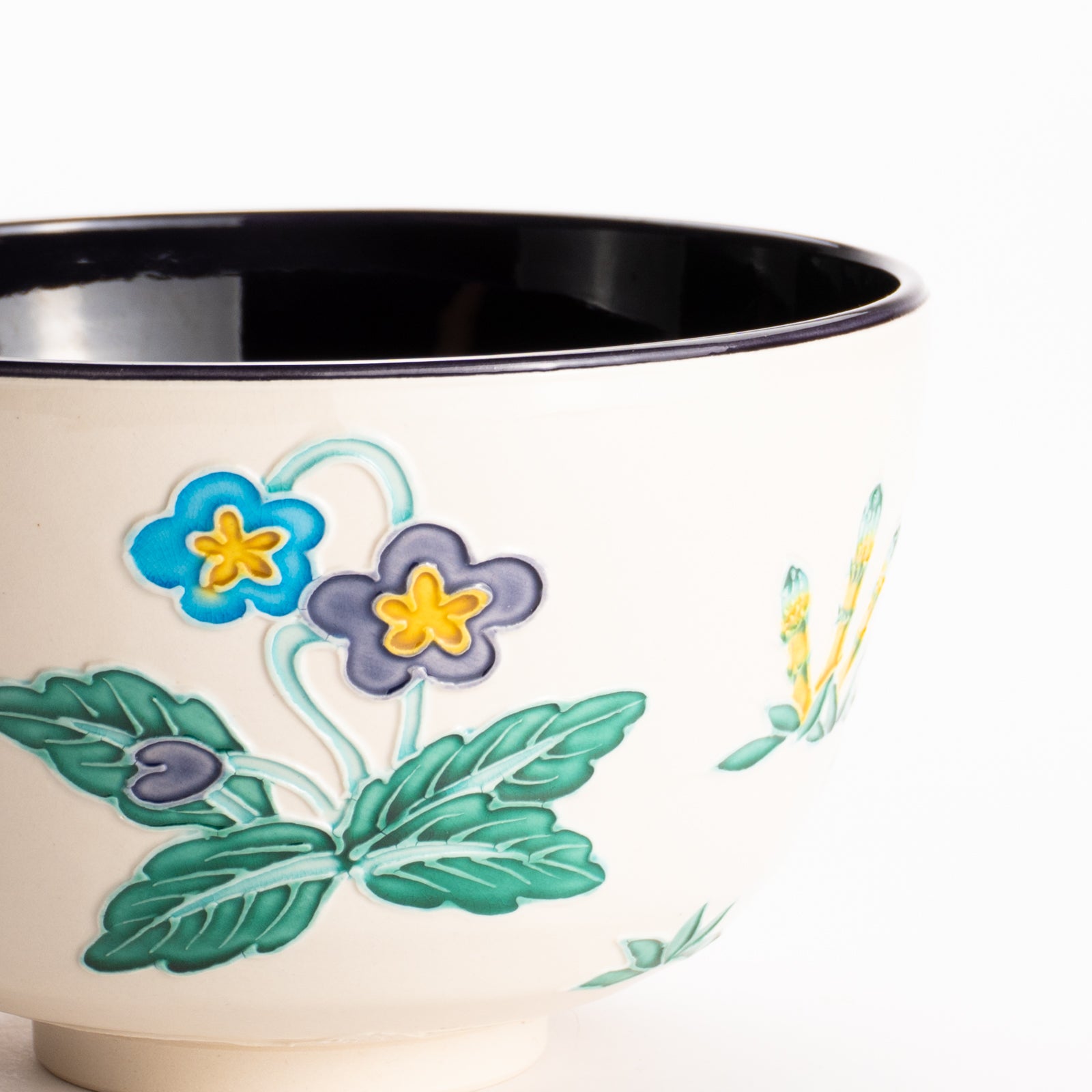 抹茶碗　交趾 "春の絵"　一如 KOTOPOTTER