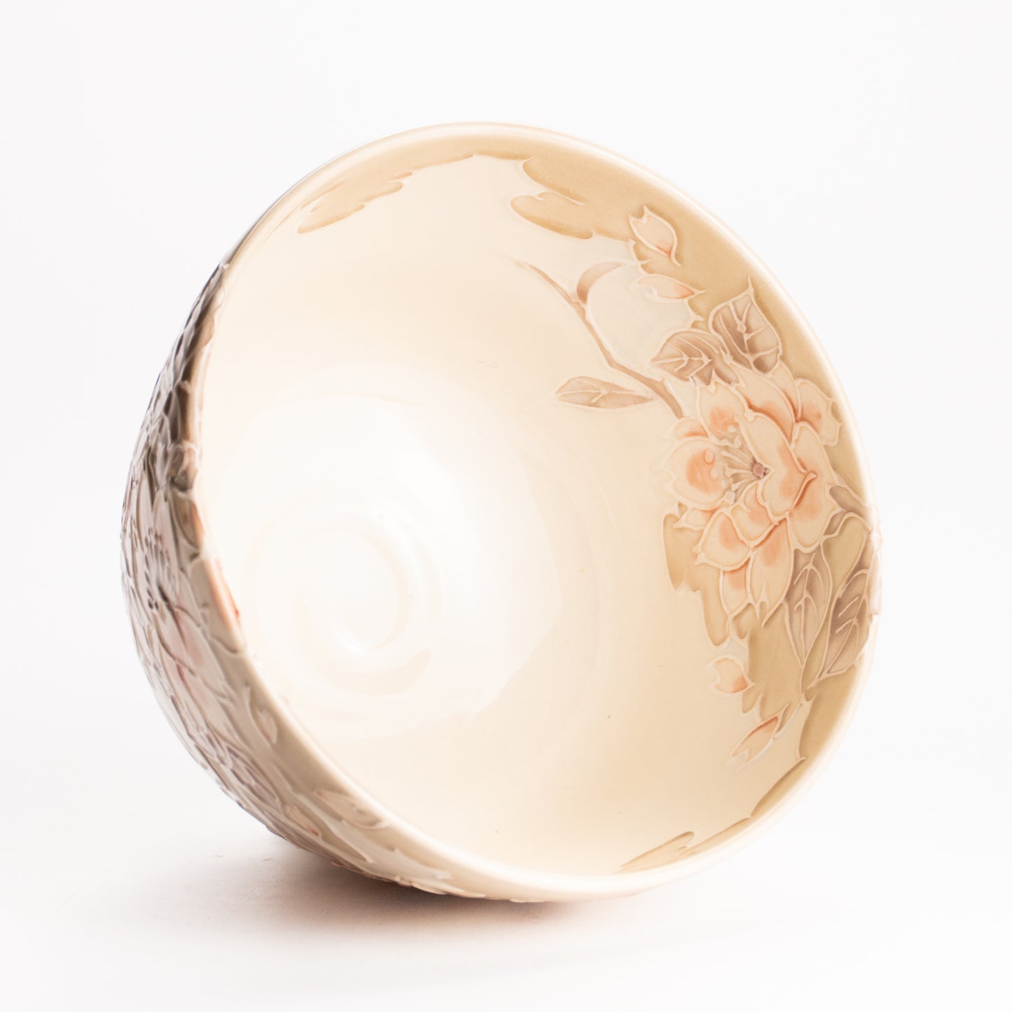 抹茶碗　白鳳交趾 "桜に雲"　一如 KOTOPOTTER