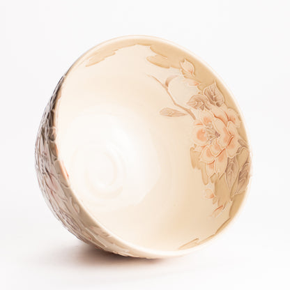 抹茶碗　白鳳交趾 "桜に雲"　一如 KOTOPOTTER