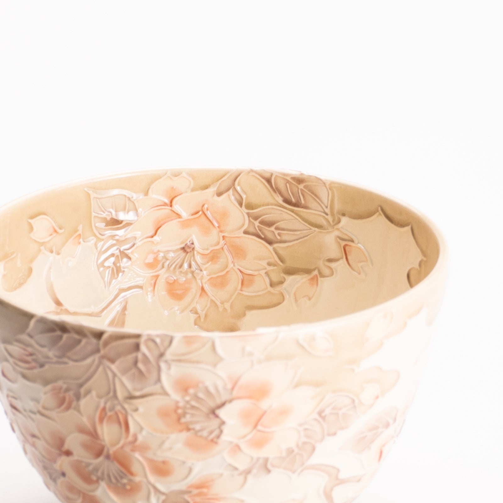 抹茶碗　白鳳交趾 "桜に雲"　一如 KOTOPOTTER