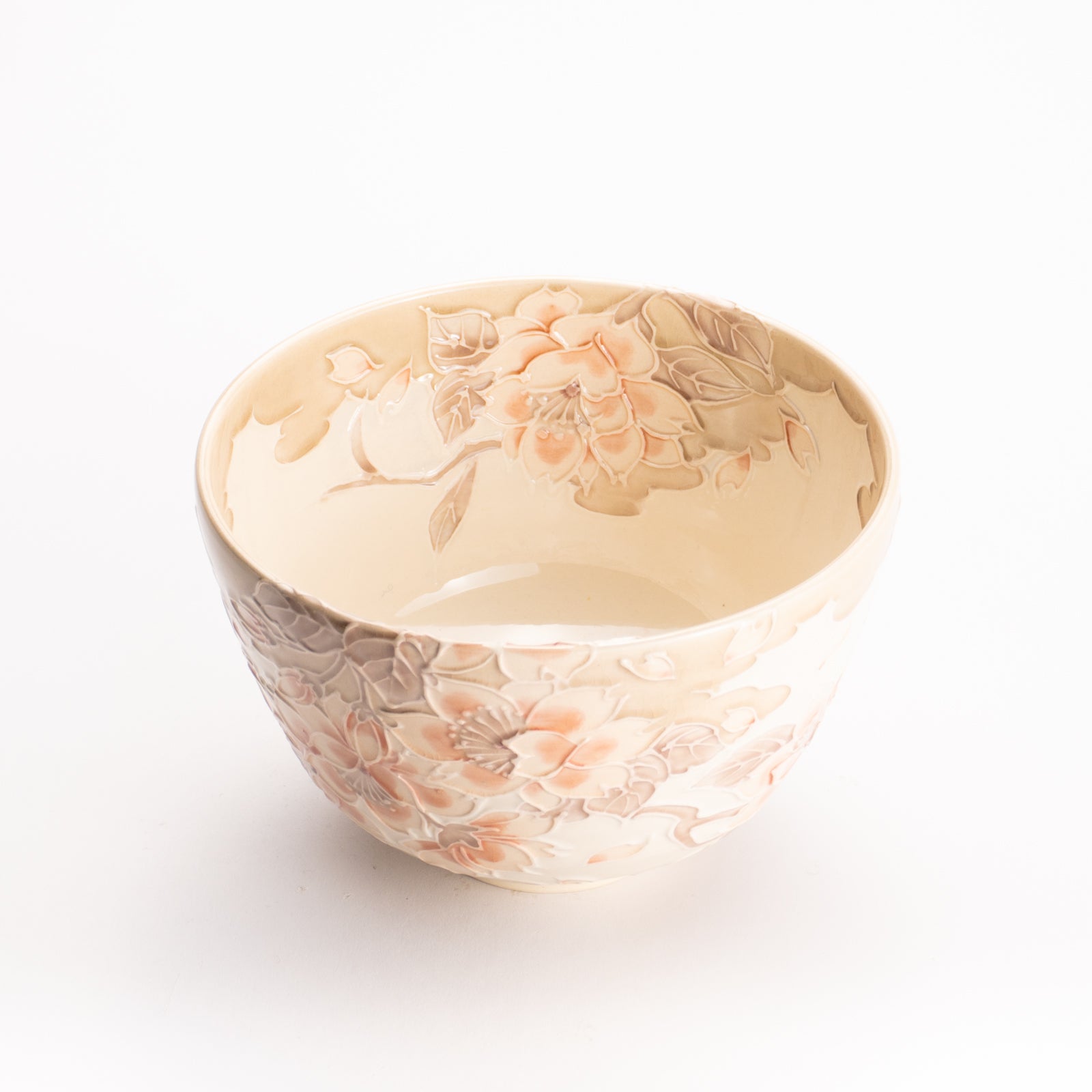 抹茶碗　白鳳交趾 "桜に雲"　一如 KOTOPOTTER