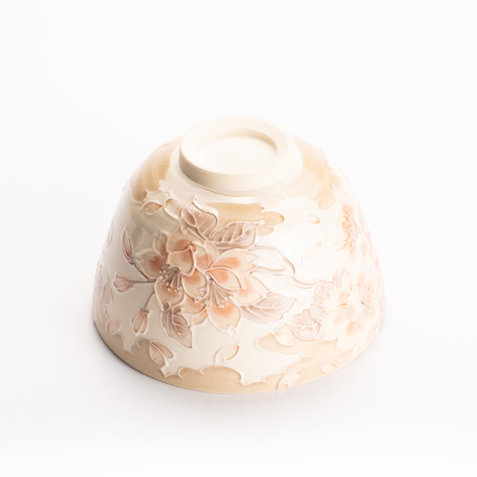 抹茶碗　白鳳交趾 "桜に雲"　一如 KOTOPOTTER