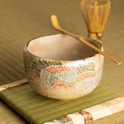 抹茶碗　ラスター彩鳳凰　俊山窯 KOTOPOTTER