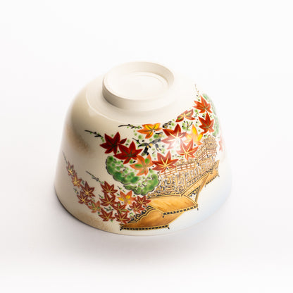 抹茶碗　秋の清水寺　陶楽 KOTOPOTTER