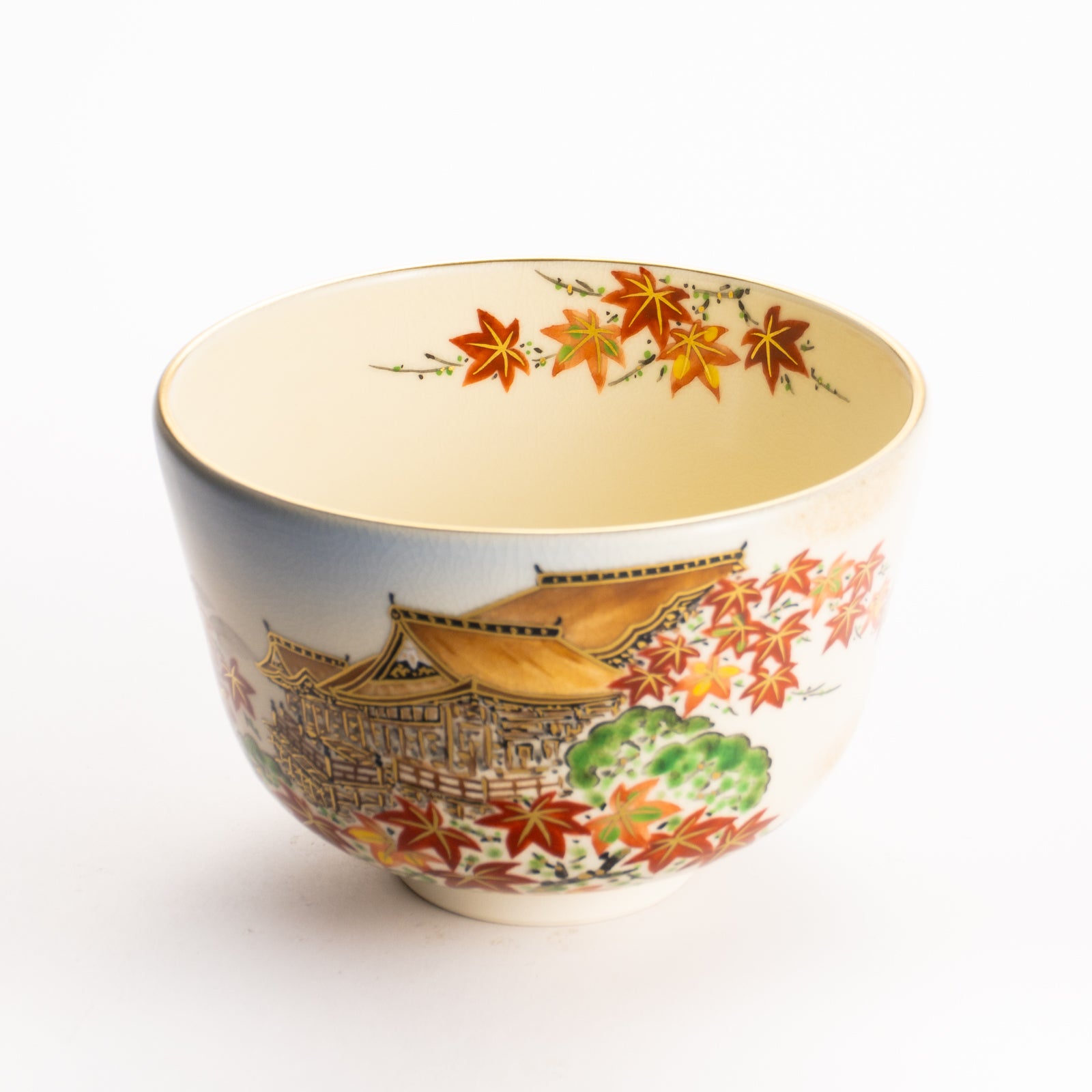 抹茶碗　秋の清水寺　陶楽 KOTOPOTTER