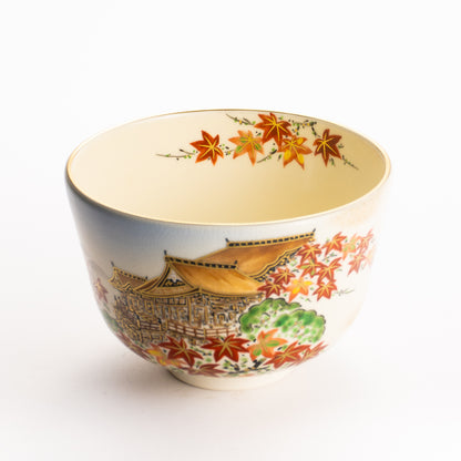 抹茶碗　秋の清水寺　陶楽 KOTOPOTTER