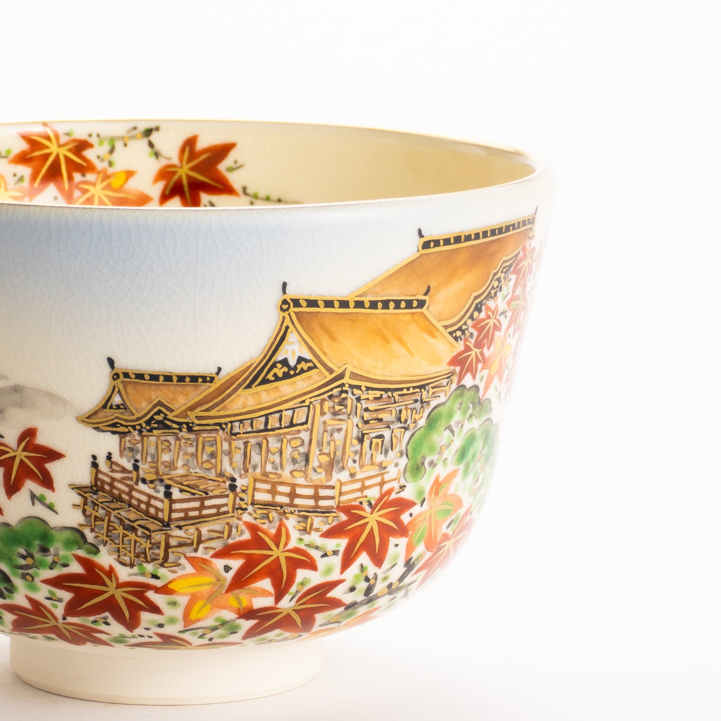 抹茶碗　秋の清水寺　陶楽 KOTOPOTTER