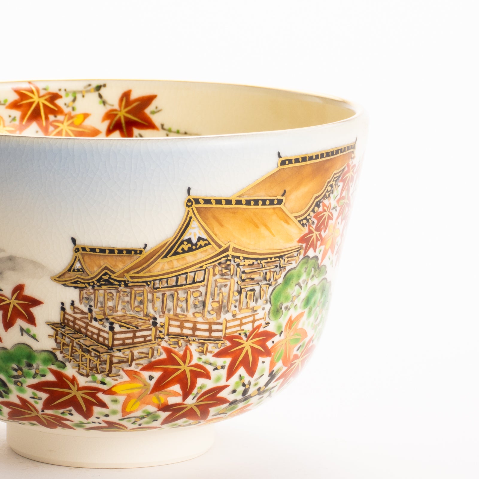 抹茶碗　秋の清水寺　陶楽 KOTOPOTTER