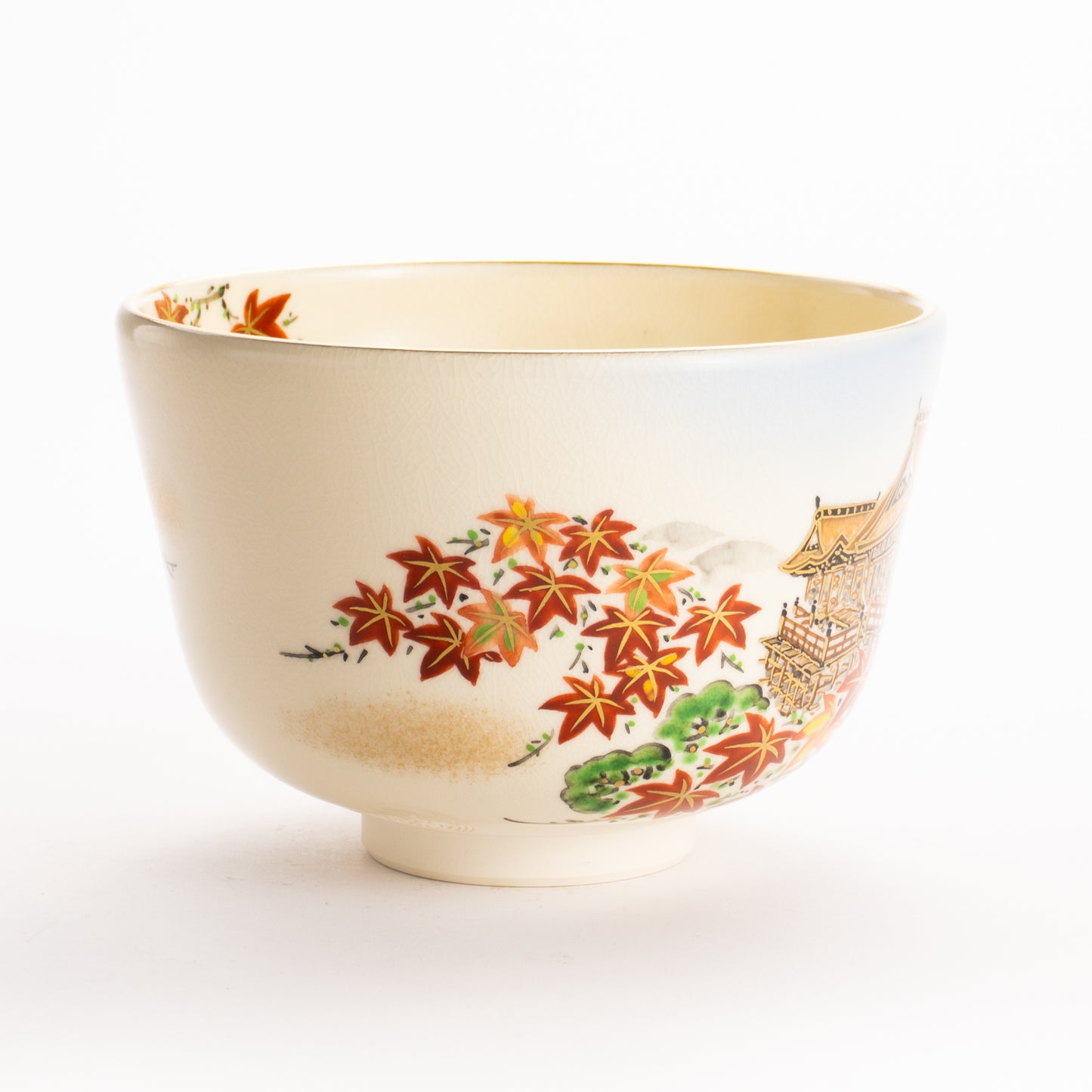 抹茶碗　秋の清水寺　陶楽 KOTOPOTTER