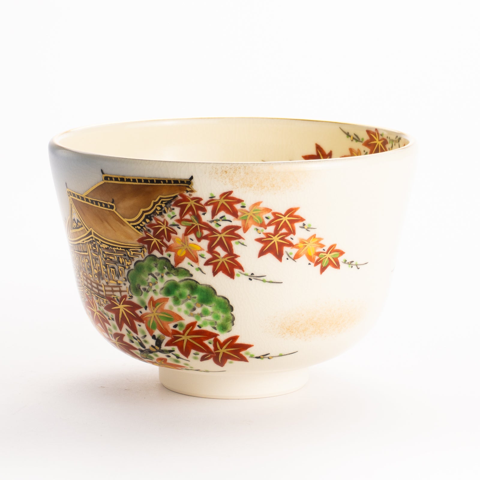 抹茶碗　秋の清水寺　陶楽 KOTOPOTTER