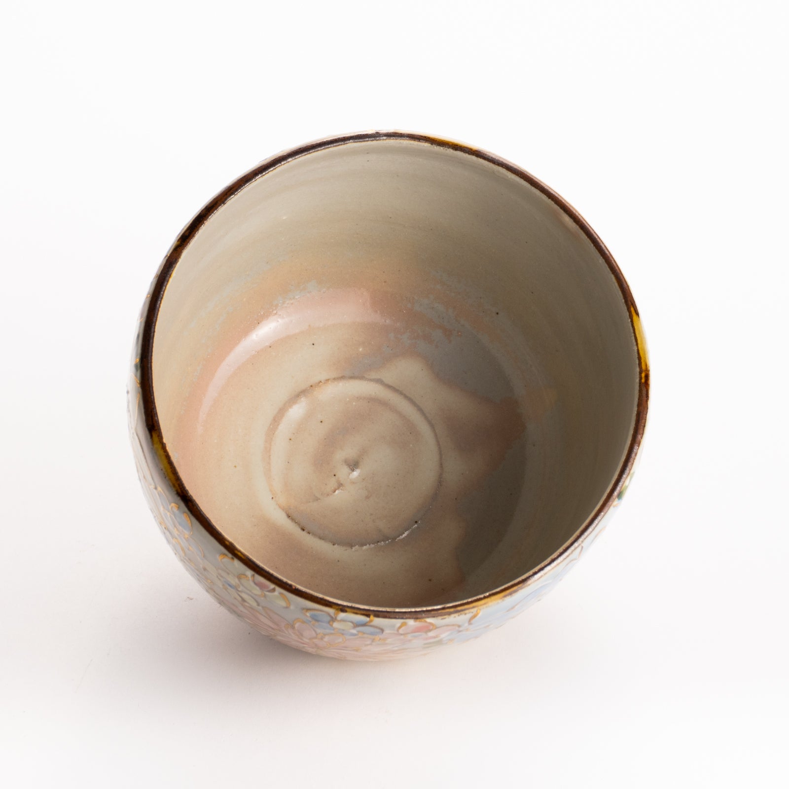 抹茶碗　色絵金彩 花詰　俊山窯 KOTOPOTTER