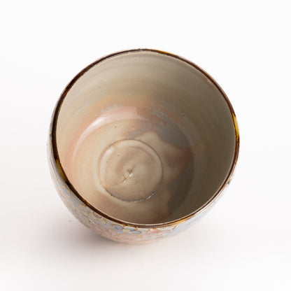 抹茶碗　色絵金彩 花詰　俊山窯 KOTOPOTTER