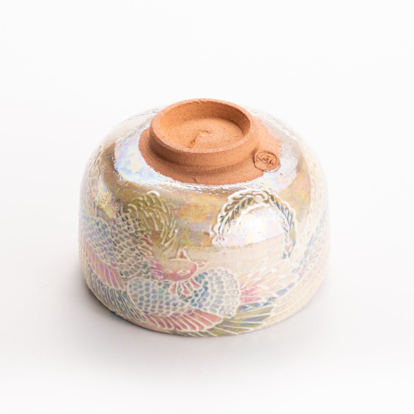 抹茶碗　ラスター彩鳳凰　俊山窯 KOTOPOTTER