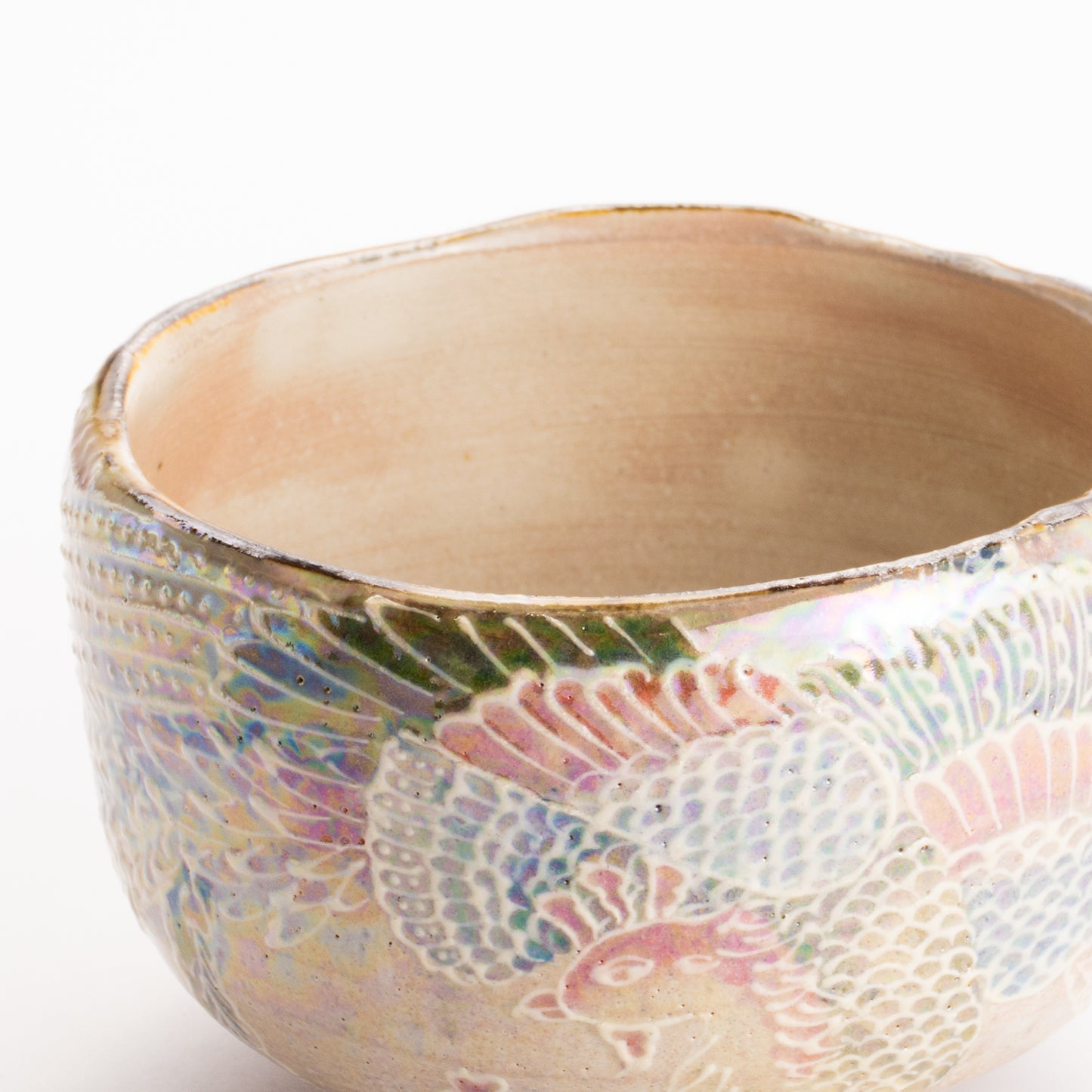 抹茶碗　ラスター彩鳳凰　俊山窯 KOTOPOTTER