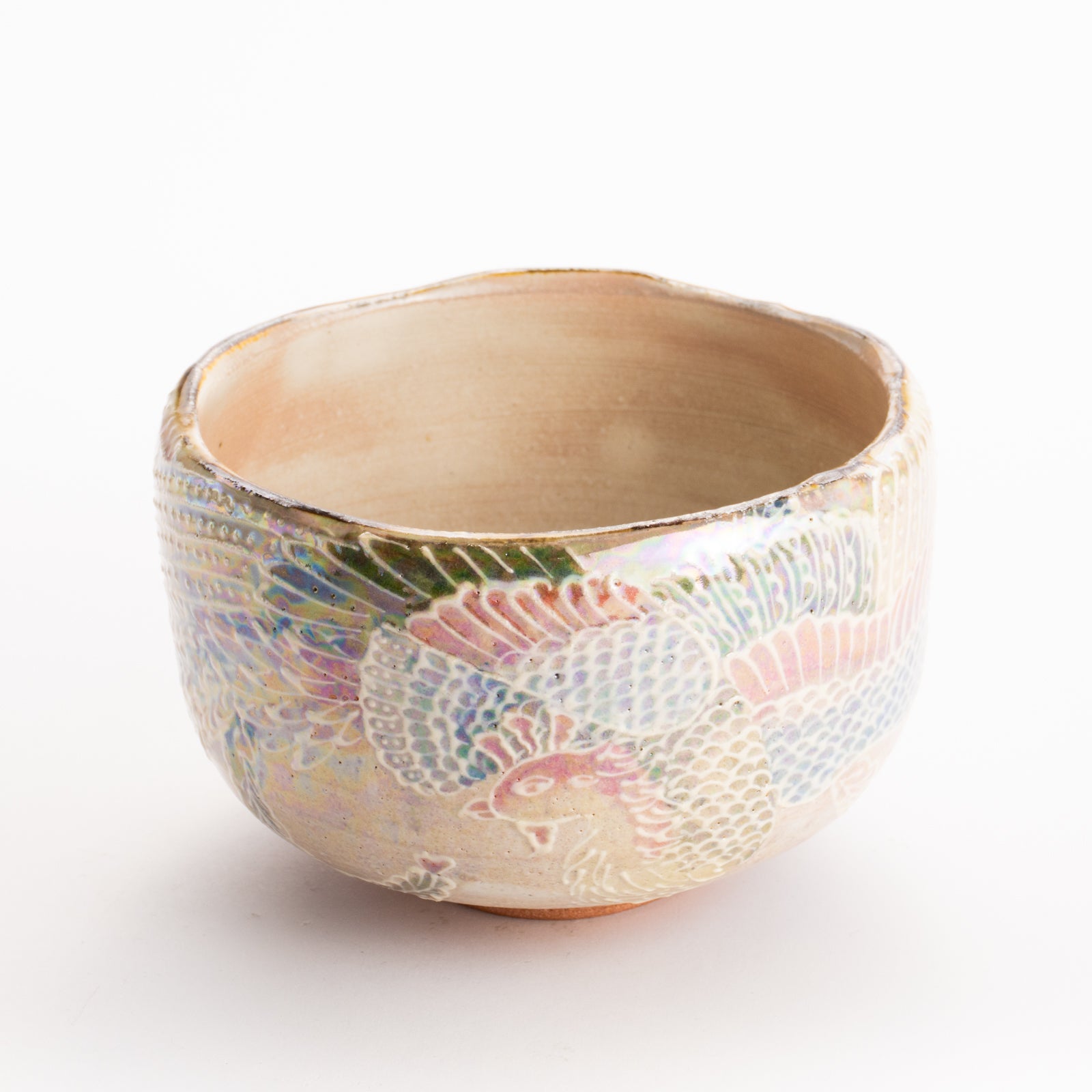 抹茶碗　ラスター彩鳳凰　俊山窯 KOTOPOTTER