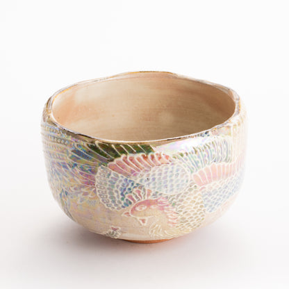 抹茶碗　ラスター彩鳳凰　俊山窯 KOTOPOTTER