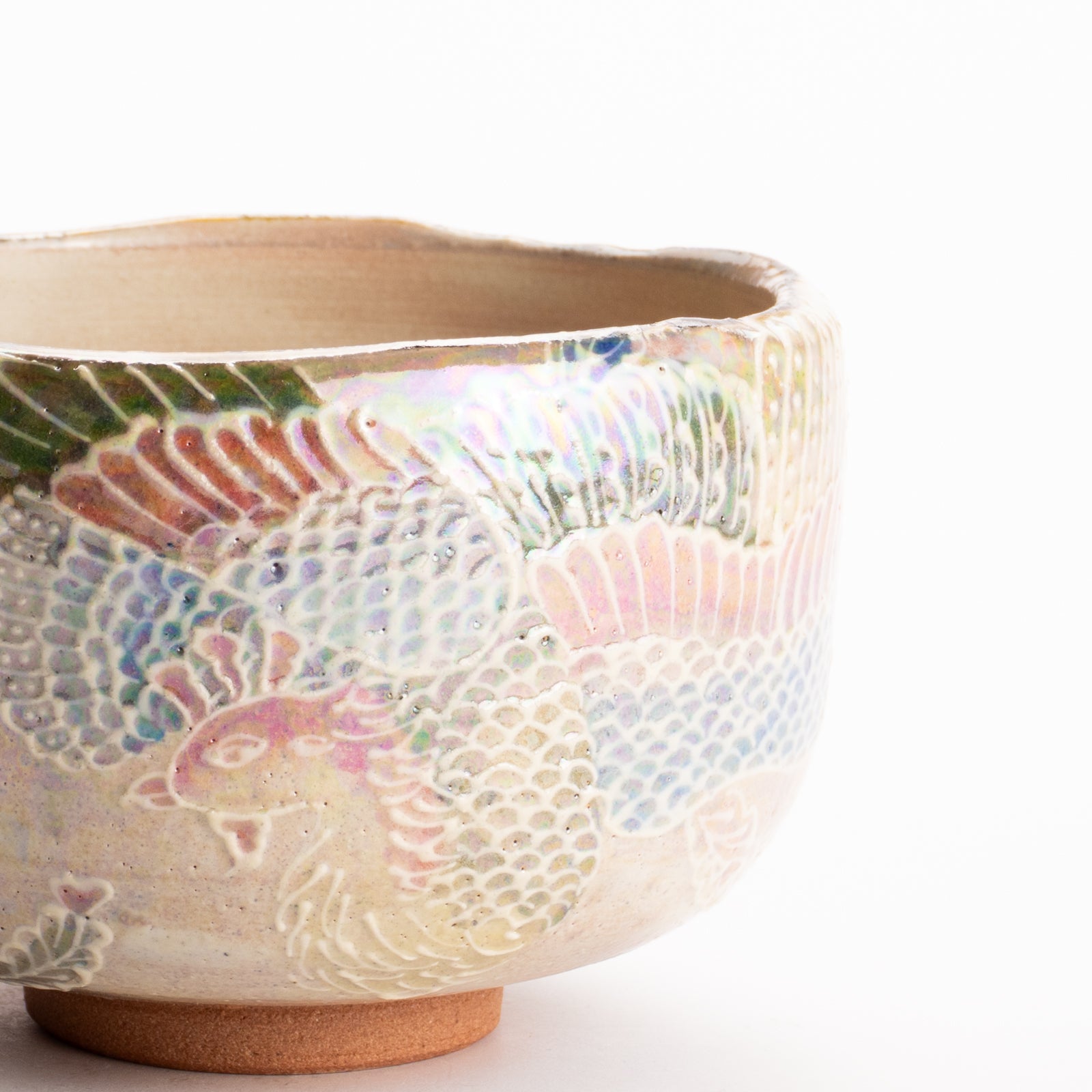抹茶碗　ラスター彩鳳凰　俊山窯 KOTOPOTTER