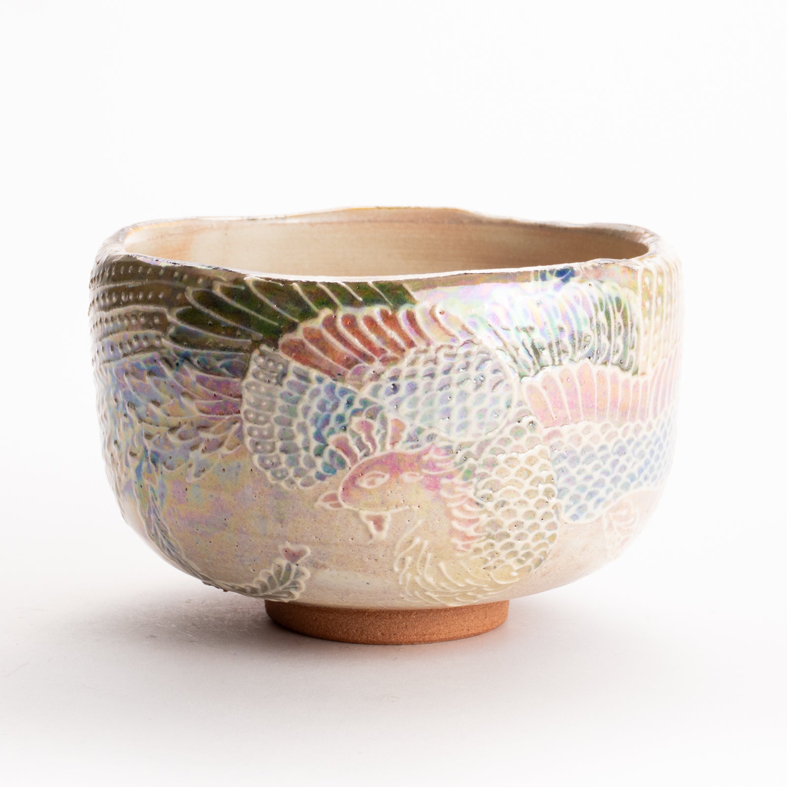 抹茶碗　ラスター彩鳳凰　俊山窯 KOTOPOTTER