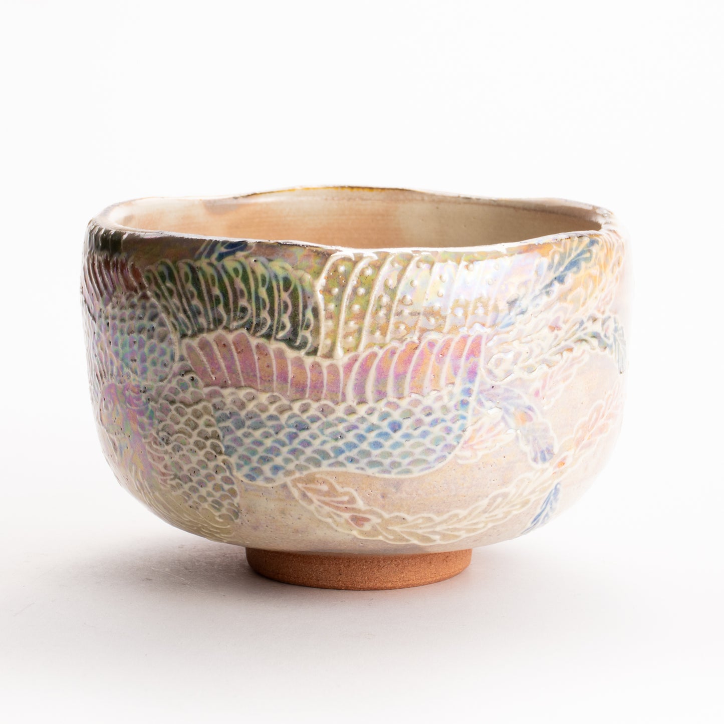 抹茶碗　ラスター彩鳳凰　俊山窯 KOTOPOTTER