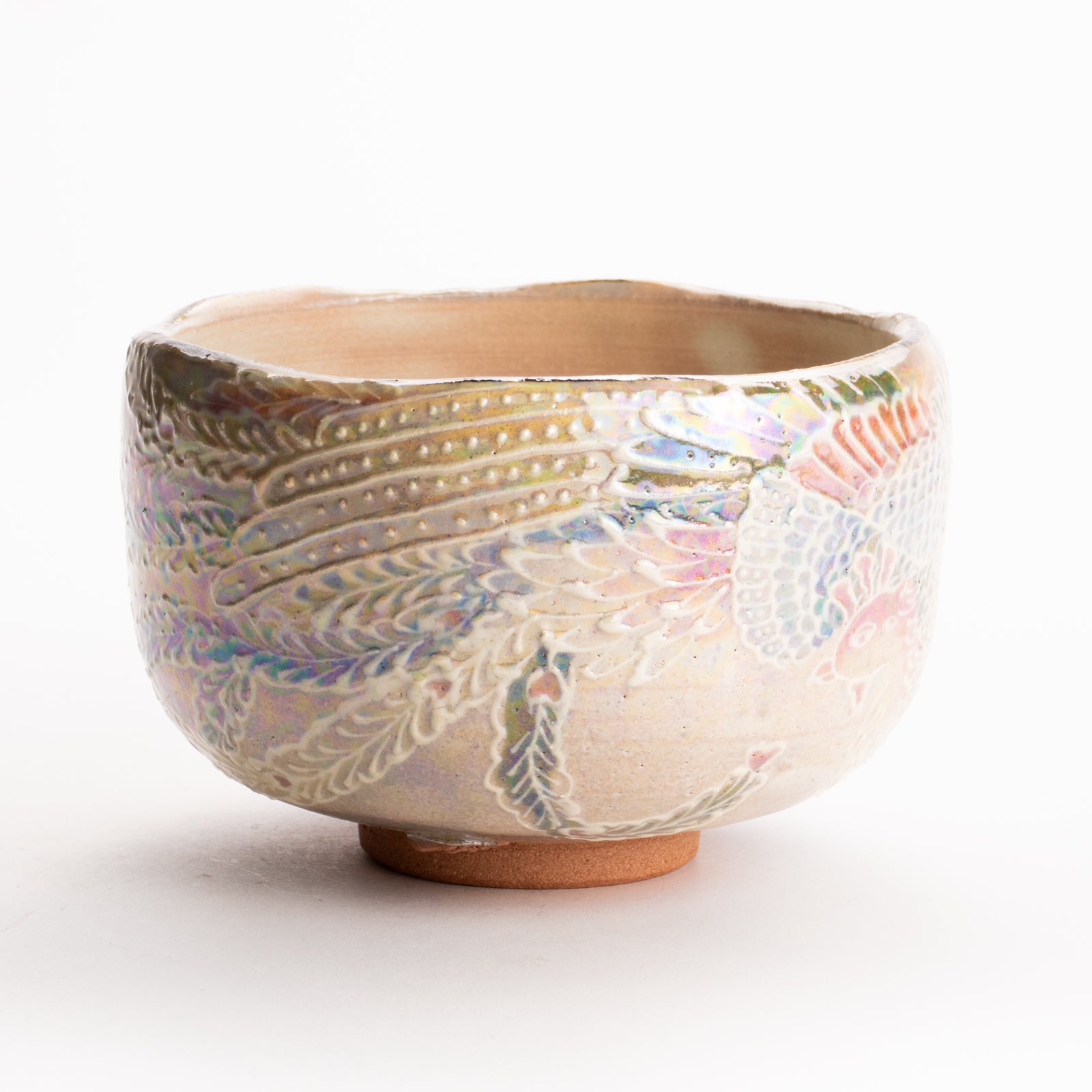 抹茶碗　ラスター彩鳳凰　俊山窯 KOTOPOTTER