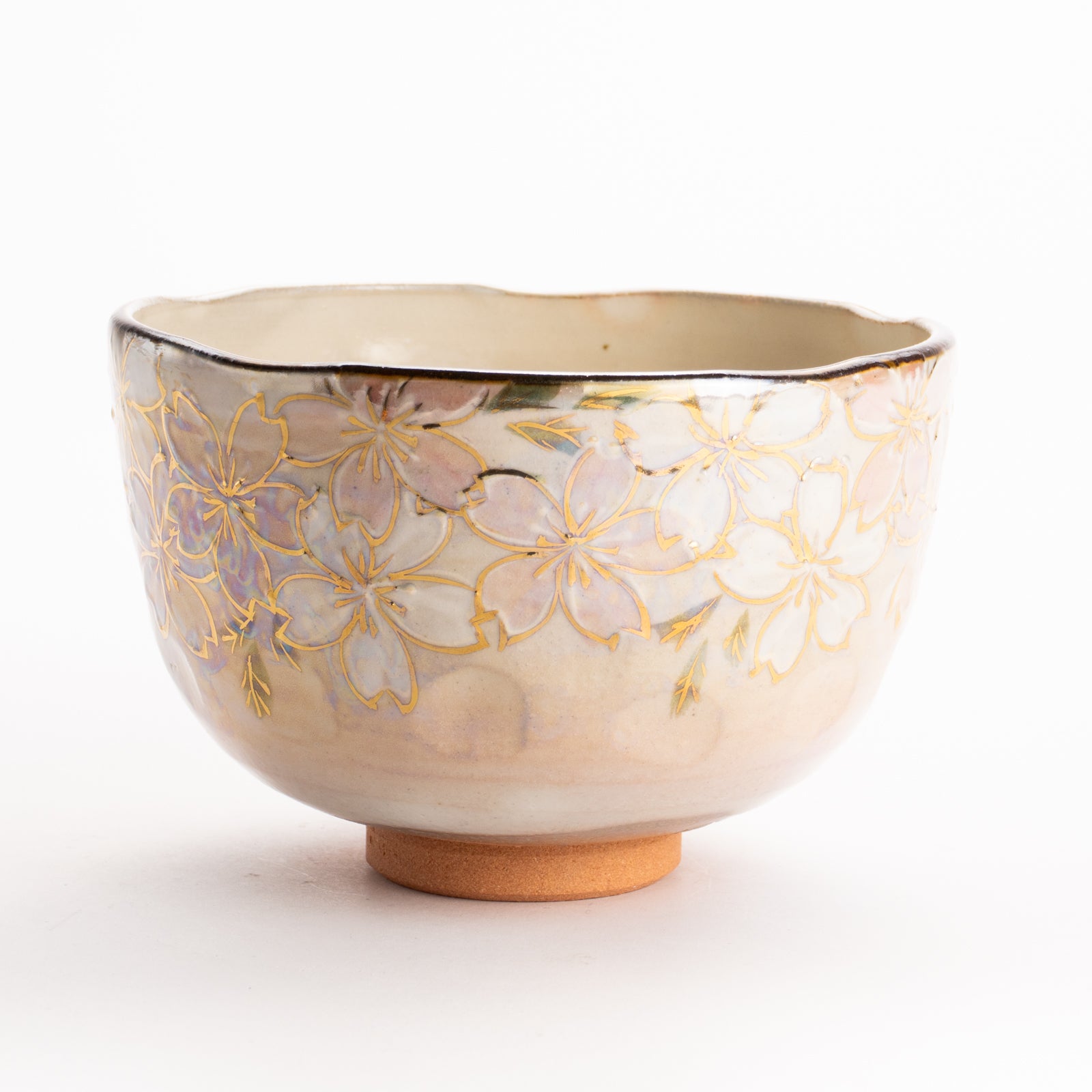 抹茶碗　ラスター彩 桜図　俊山窯 KOTOPOTTER