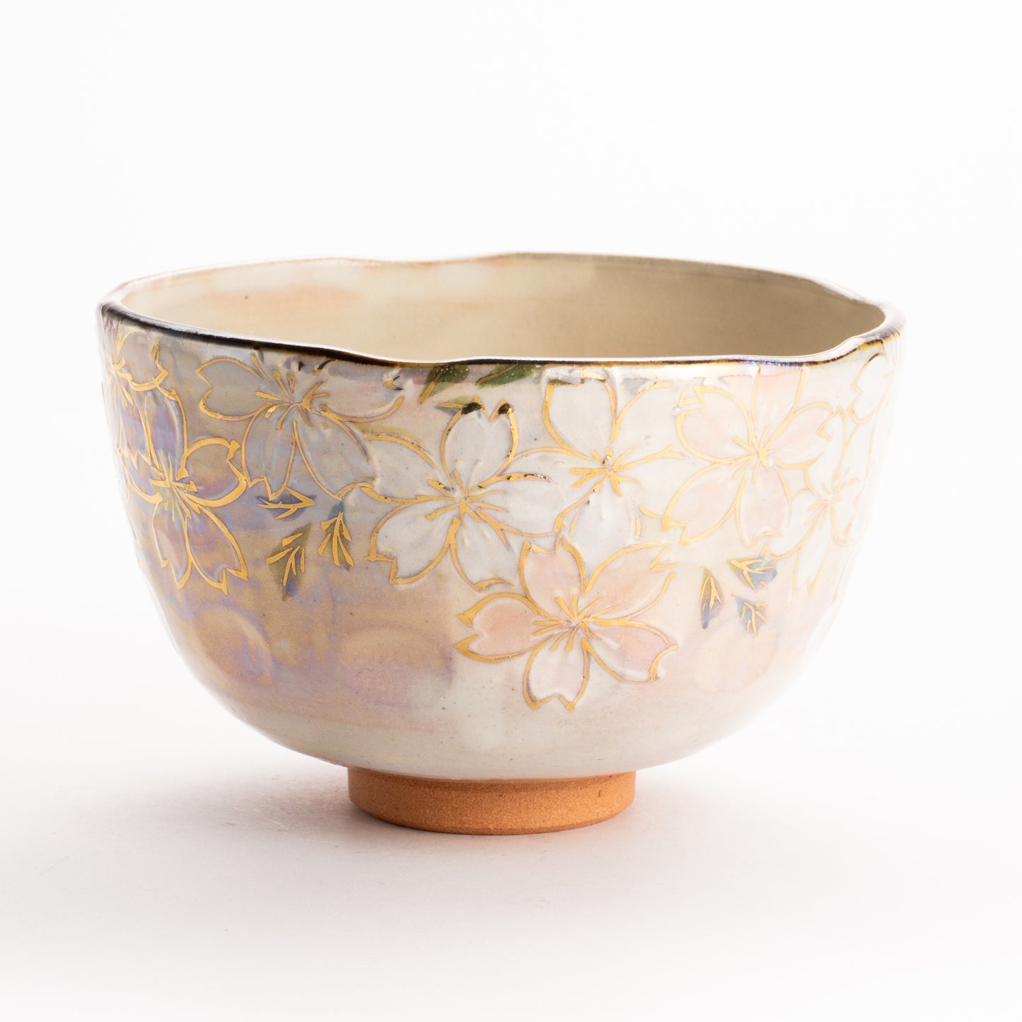 抹茶碗　ラスター彩 桜図　俊山窯 KOTOPOTTER