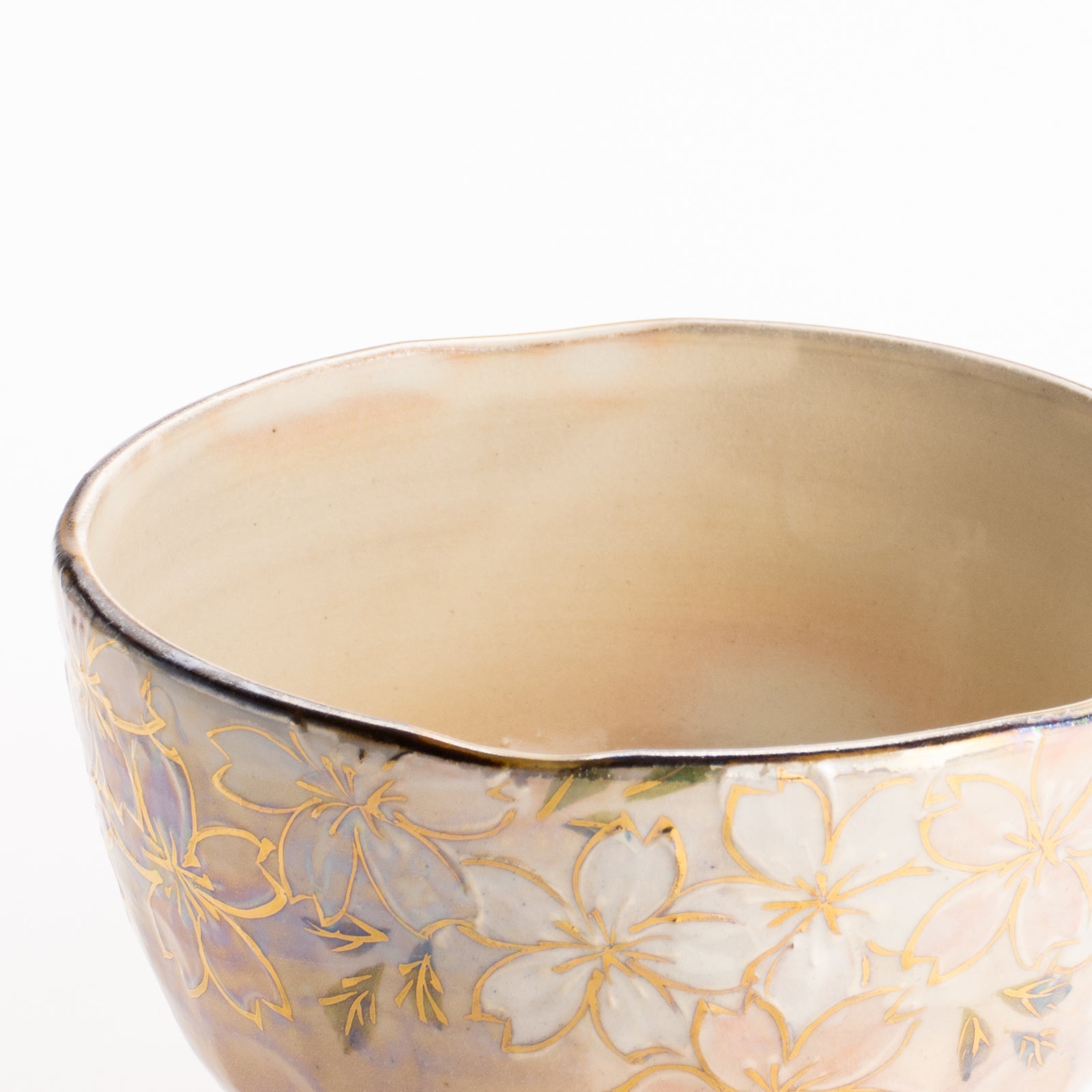 抹茶碗　ラスター彩 桜図　俊山窯 KOTOPOTTER