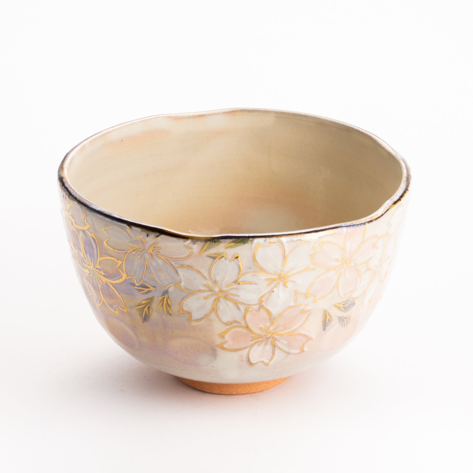 抹茶碗　ラスター彩 桜図　俊山窯 KOTOPOTTER