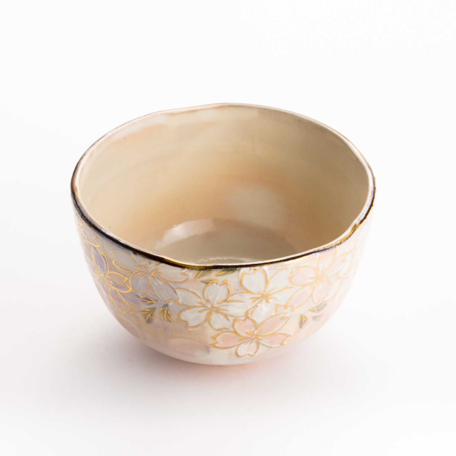 抹茶碗　ラスター彩 桜図　俊山窯 KOTOPOTTER