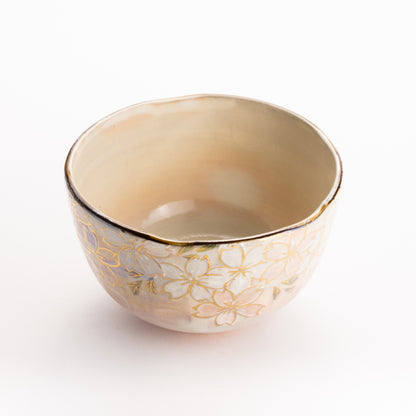 抹茶碗　ラスター彩 桜図　俊山窯 KOTOPOTTER