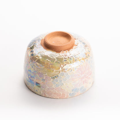 抹茶碗　ラスター彩 花詰　俊山窯 KOTOPOTTER
